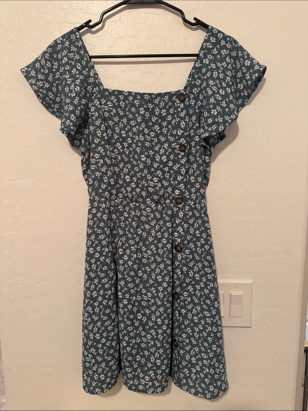 Sienna Sky Teal Floral Midi Dress